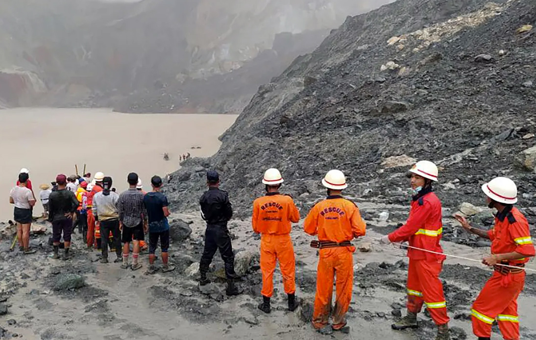 At Least 113 Killed After Landslide Sinks Jade Mine in Myanmar