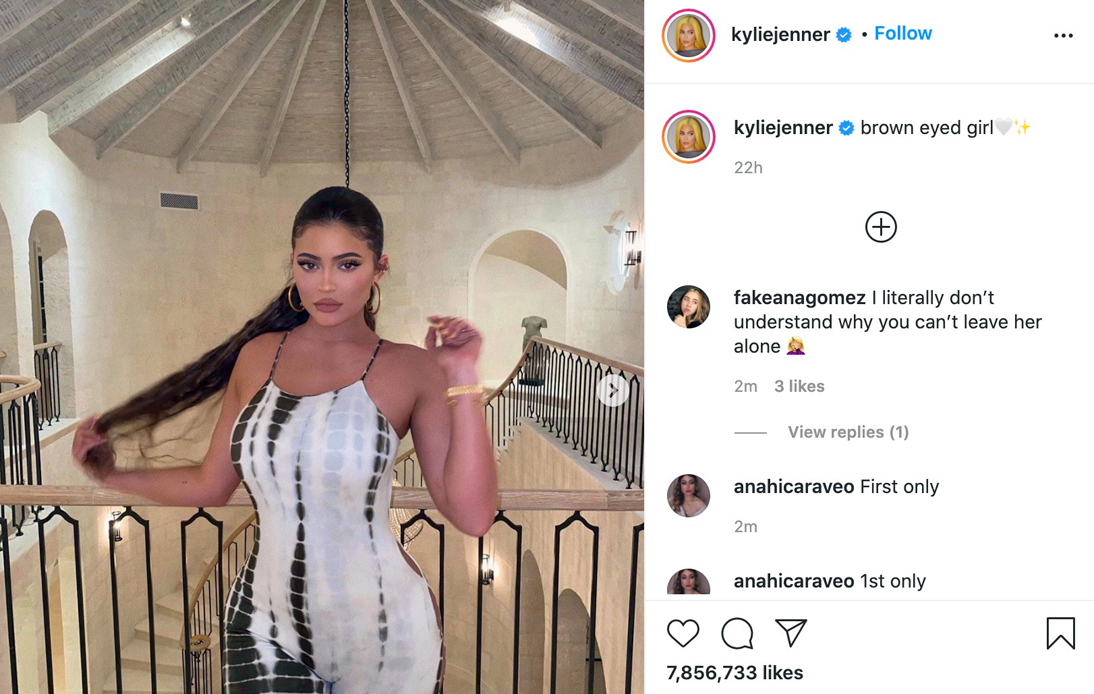 Kylie Clears Air About Alleged ‘Brown Skinned Girl’ Caption