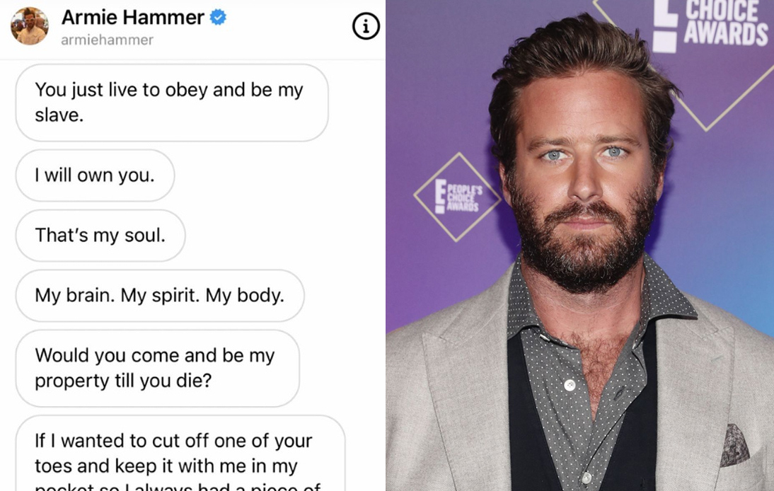 Armie Hammer Quits Movie After “Vicious” Online Attacks