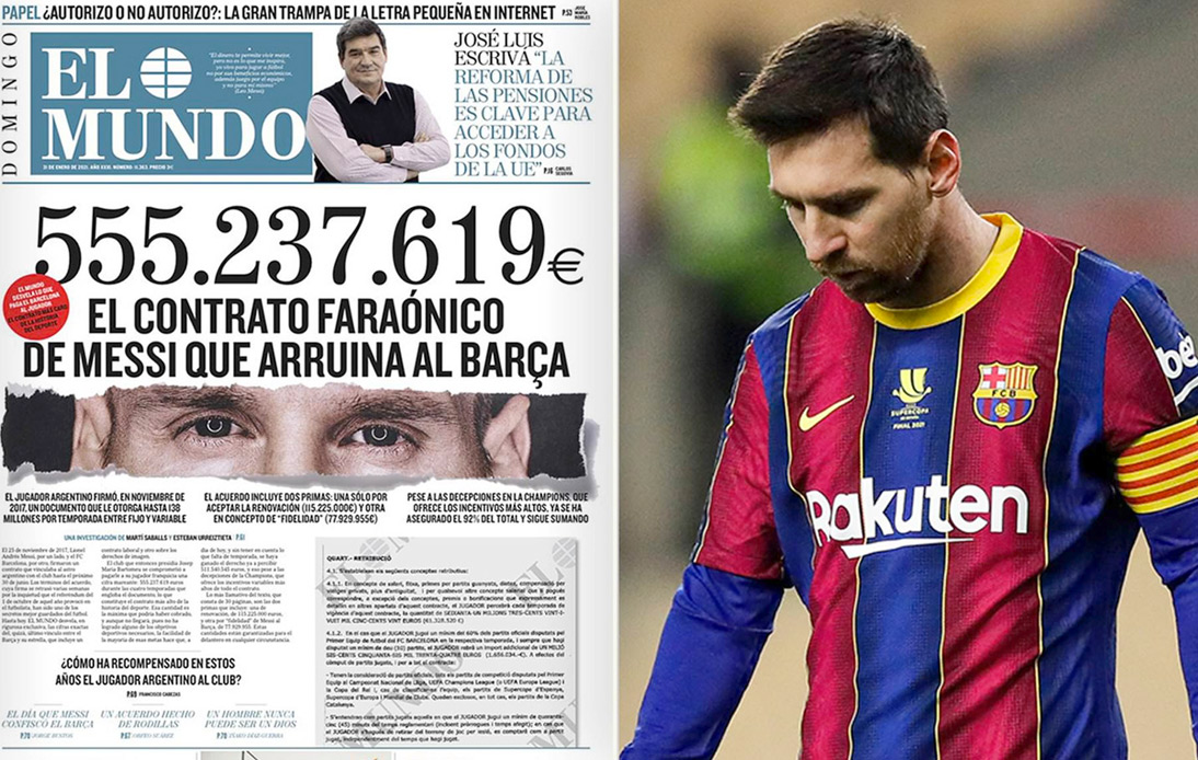 Barcelona To Take Legal Action After Lionel Messi Contract Leak