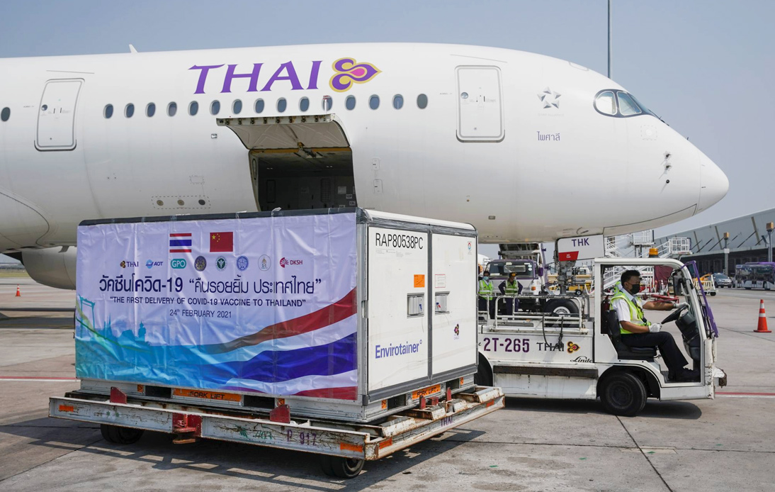 First Batch of Coronavirus Vaccines Arrives in Thailand