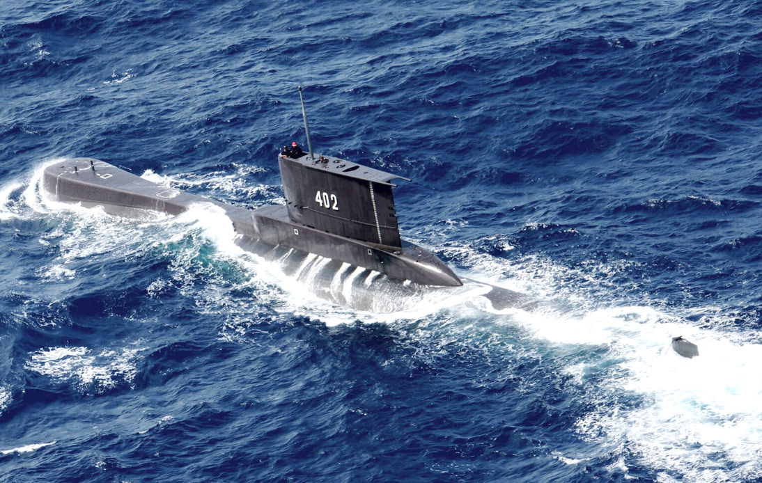 Indonesian Submarine Goes Missing With 53 Crew Onboard
