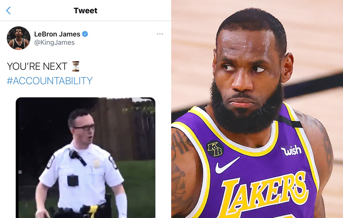 LeBron James Accused of Inciting Violence Against Police Officer