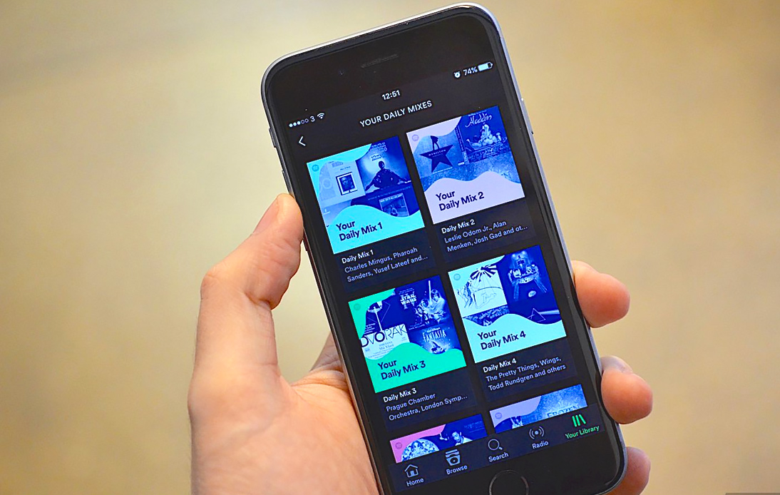 Spotify Adds New Personalized Playlists With “Spotify Mixes”