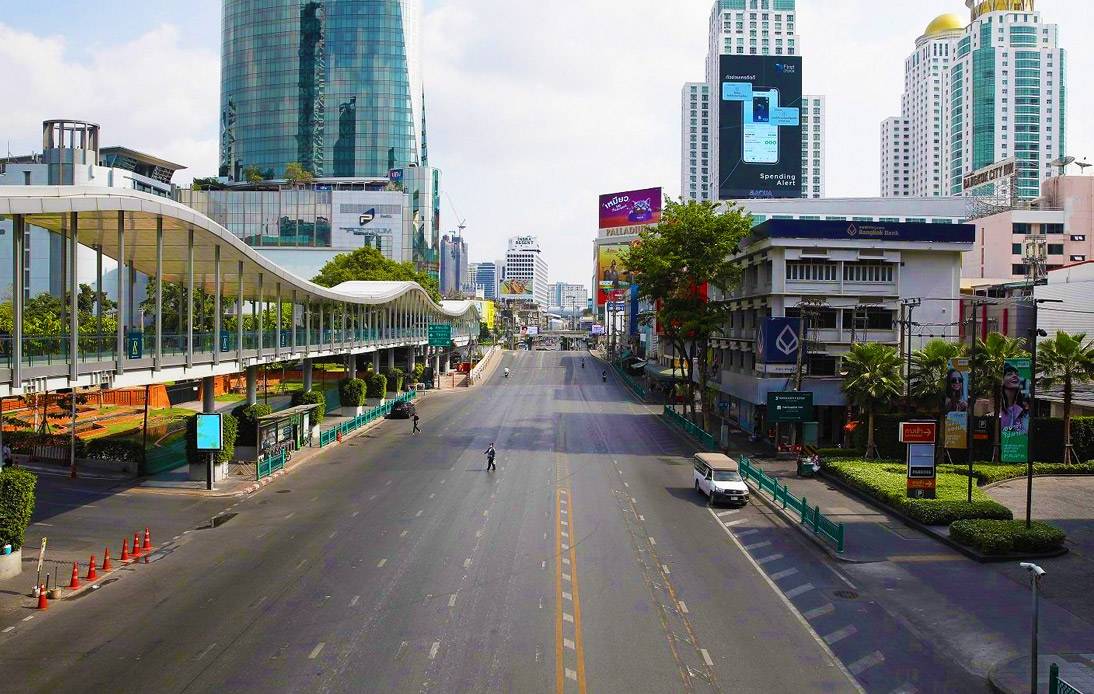 Authorities Impose Two-Week Curfew in Greater Bangkok