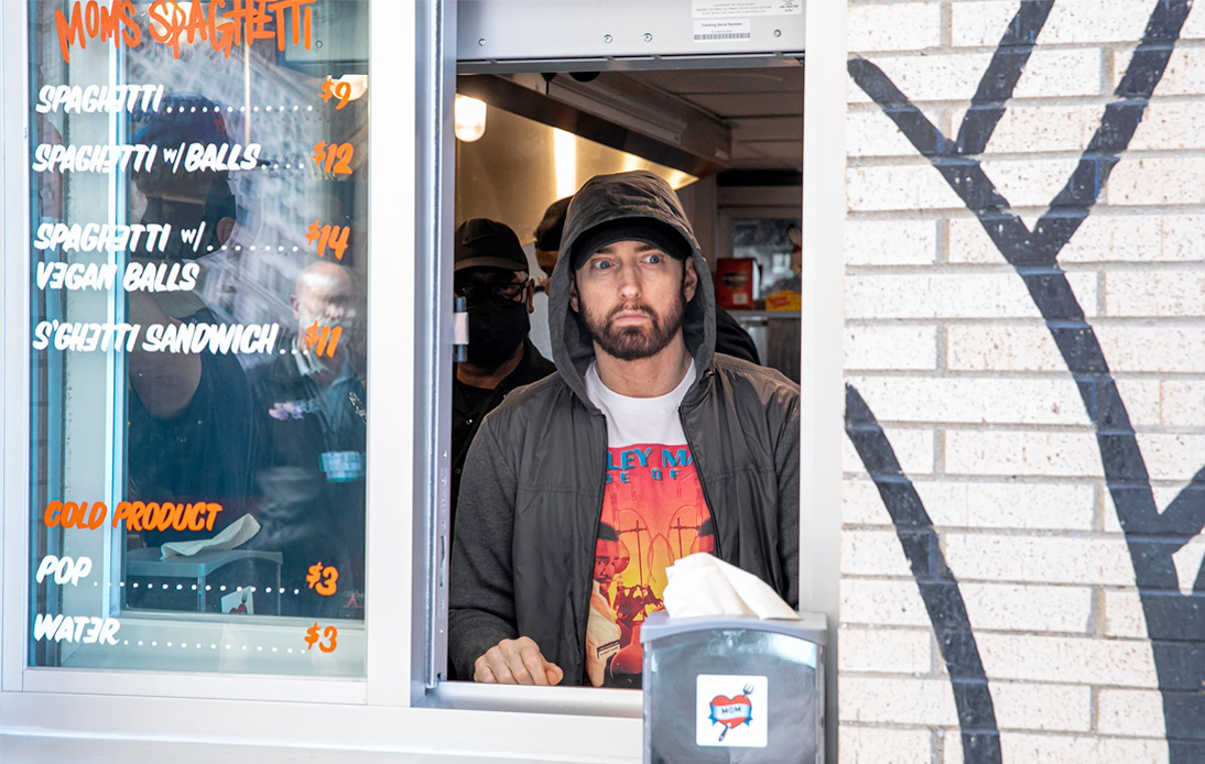 Eminem Serves Up Spaghetti at His New Detroit Restaurant
