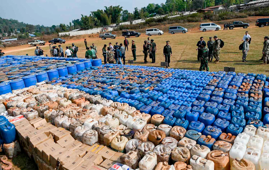 Laos Police Make South East Asia’s Biggest Ever Drugs Bust