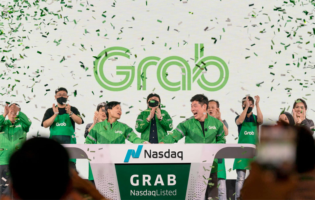 Grab’s Shares Fall After Initial Bn Stock Market Debut
