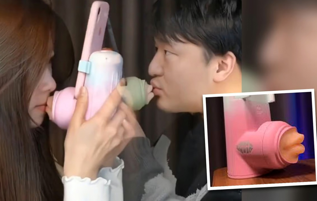 Long Distance Couples Turn to Virtual Kissing Devices in China
