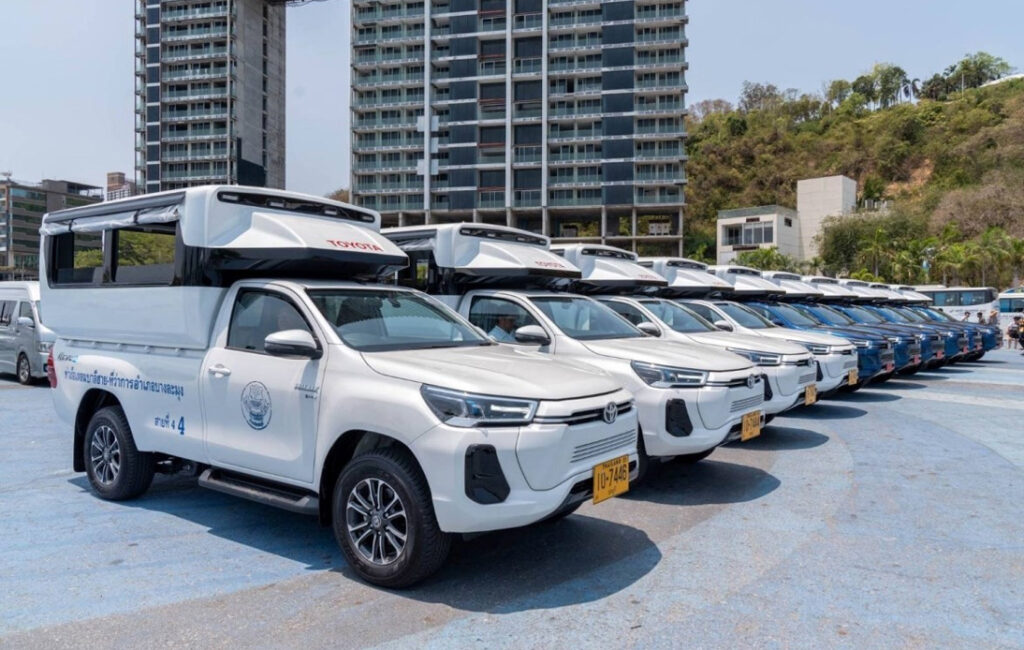 Toyota Motor Thailand Launches Pilot Electric Pickups in Pattaya