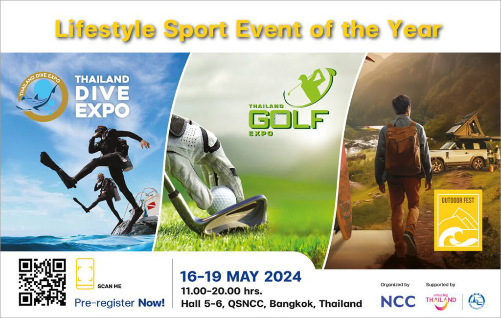 QSNCC To Host Thailand Golf & Dive Expo Plus Outdoor Fest 2024